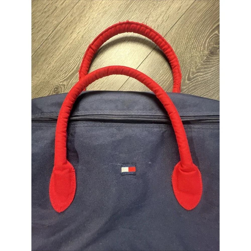 Tommy Hilfiger Tri-Color Cotton Canvas Duffle Bag